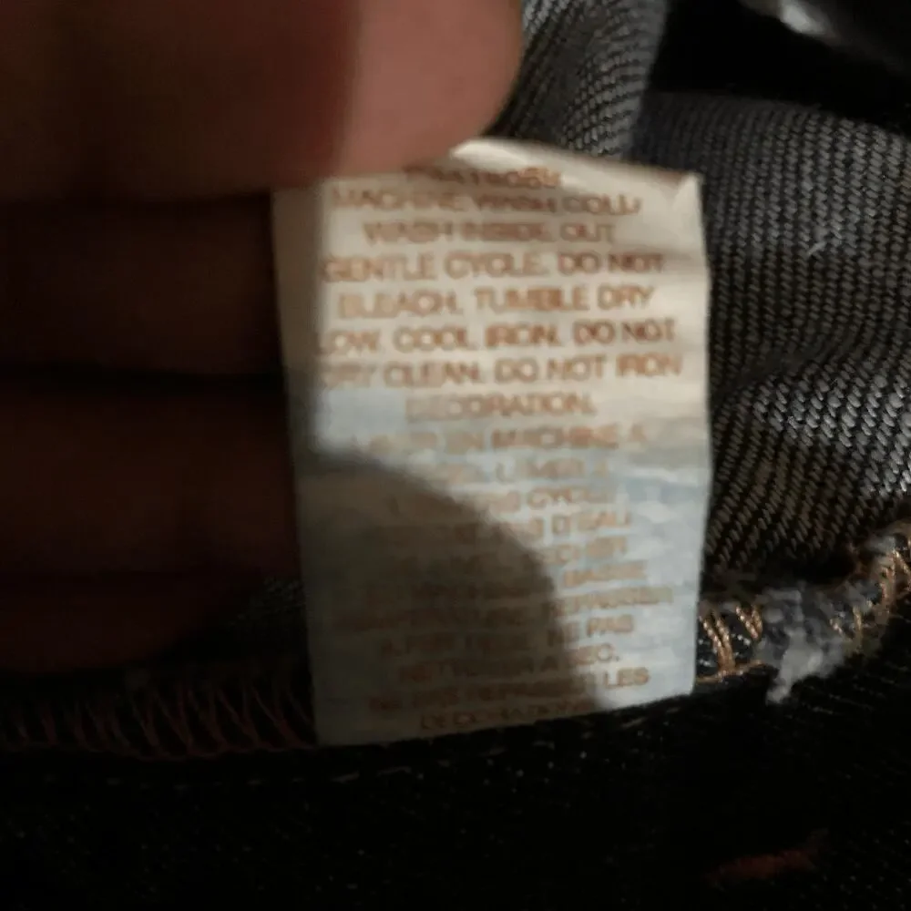 Marciano Bootcut Jeans Size 26 (4) Dark Wash Gold Embellishments - Picture 10 of 10